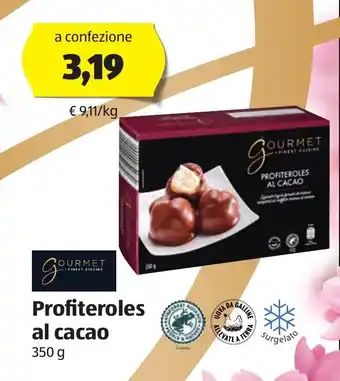 ALDI Gourmet Profiteroles al cacao 350 g offerta