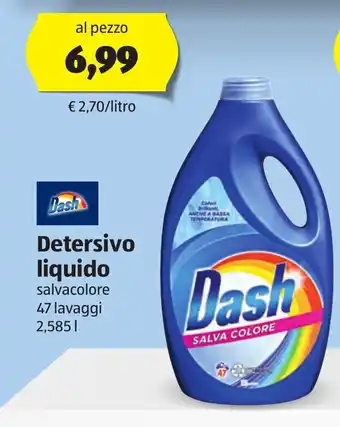 ALDI Dash Detersivo liquido 47 lavaggi 2,585 l offerta