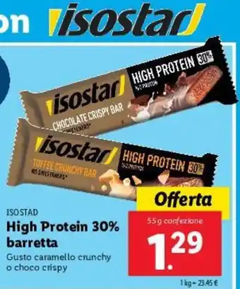 Lidl Isostad High Protein 30% Barretta 55g offerta