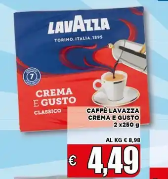 Vivo Supermercati Lavazza Caffè Crema e Gusto 2 x 250g offerta