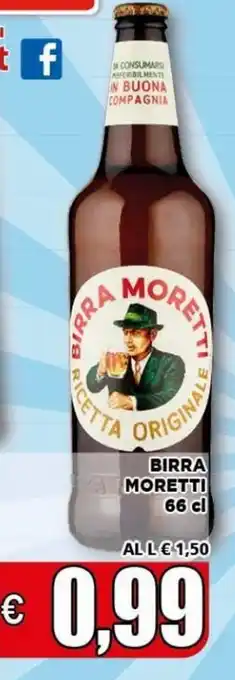 Vivo Supermercati Birra Moretti 66 cl offerta