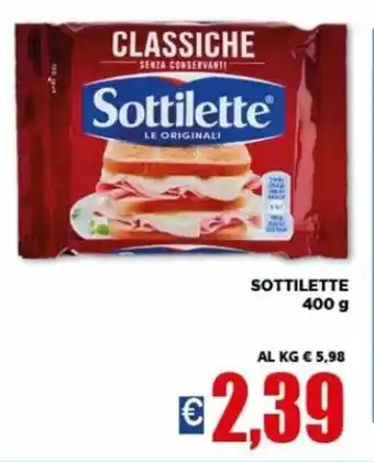 Vivo Supermercati Sottilette 400 g offerta