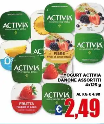 Vivo Supermercati Danone Activia Yogurt assortiti 4x125 g offerta