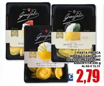 Vivo Supermercati Garofalo Pasta Fresca Ripiena Ravioli/Mezze Lune Assortita 230 g offerta