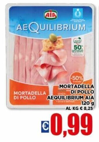 Vivo Supermercati Aia Aequilibrium Mortadella Di Pollo 120 g offerta