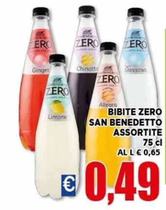 Vivo Supermercati San Benedetto Bibite Zero Assortite 75 cl offerta