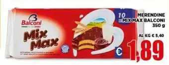 Vivo Supermercati Balconi Merendine Mix Max 350 g offerta