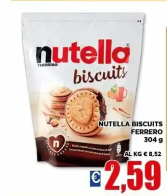 Vivo Supermercati Ferrero Nutella Biscuits 304 g offerta