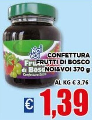 Vivo Supermercati Noi & Voi Confettura Frutti di Bosco 370 g offerta