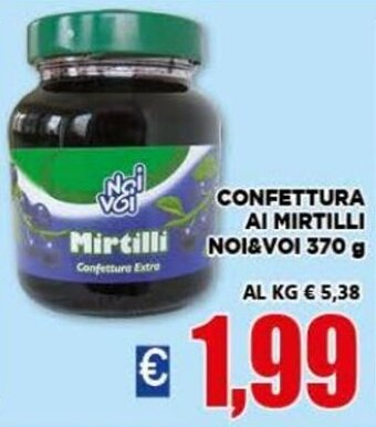 Vivo Supermercati Noi & Voi Confettura Ai Mirtilli 370 g offerta