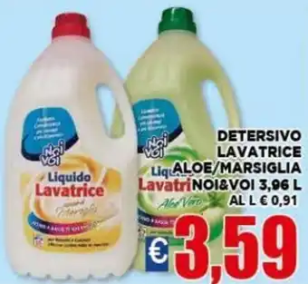 Vivo Supermercati Noi & Voi Detersivo Lavatrice Aloe/Marsiglia 3,96 L offerta