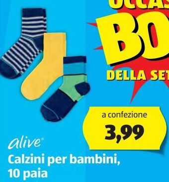 ALDI Calzini per bambini, 10 paia offerta