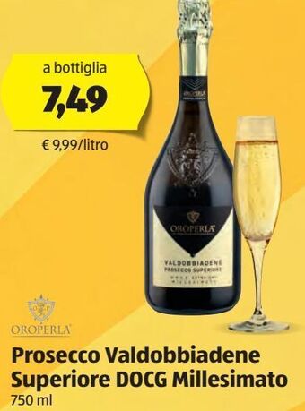 ALDI Prosecco valdobbiadene superiore docg millesimato offerta
