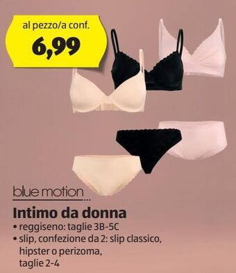 ALDI Blue motion intimo da donna offerta