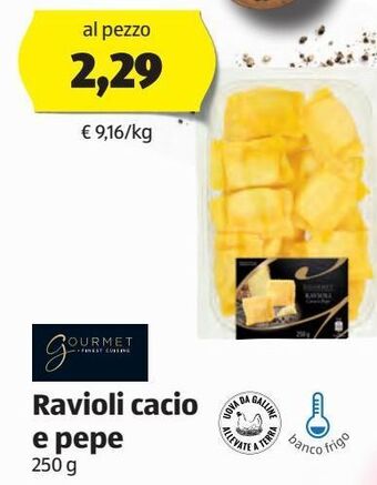 Ravioli cacio e pepe