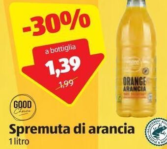 ALDI Spremuta di arancia offerta