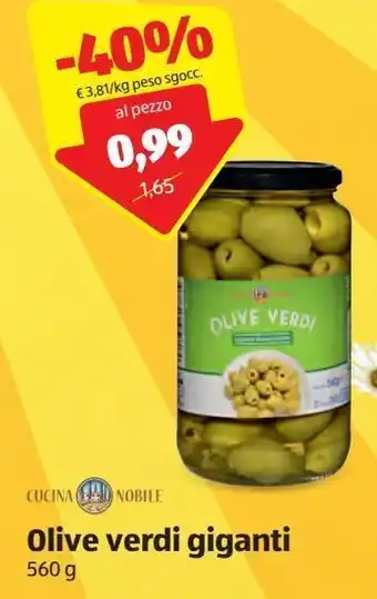 ALDI Olive verdi giganti offerta