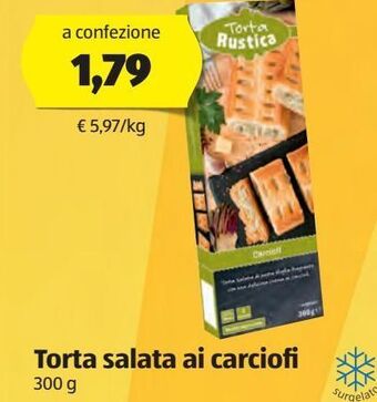 ALDI Torta salata ai carciofi offerta