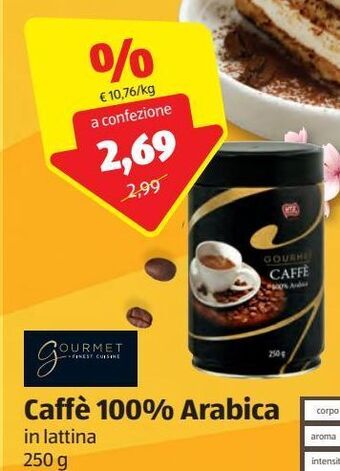 ALDI Caffe 100% arabica offerta
