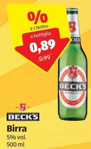 ALDI Beck's birra offerta