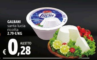 Deco Maxistore Galbani santa lucia ricotta offerta