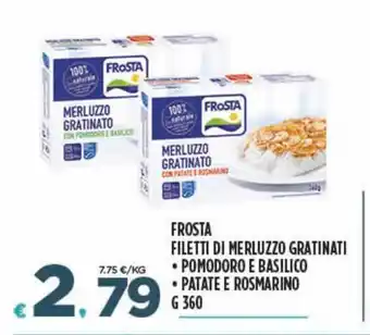 Deco Superfreddo Filetti di merluzzo gratinati frosta g 360 offerta