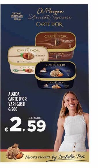 Deco Superfreddo Algida carte d'or vari gusti g 500 offerta