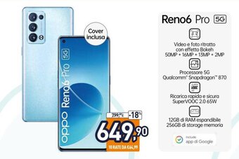Unieuro Oppo Reno6 Pro 5G offerta