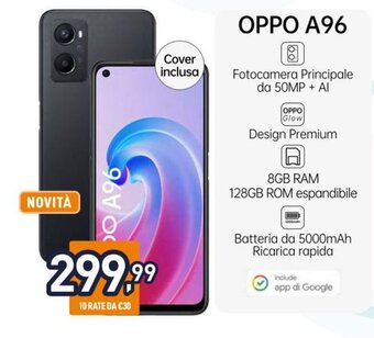 Unieuro Oppo A96 offerta