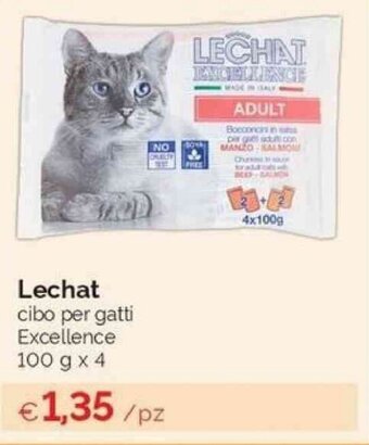 Prodet Lechat cibo per gatti Excellence 100 g x 4 offerta