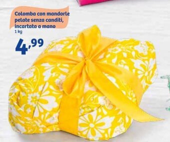 In'S Mercato Colomba con mandorle pelate senza canditi, incartata a mano 1 kg offerta