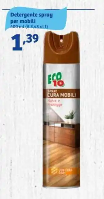 In'S Mercato Eco 10 Detergente spray per mobili 400 ml offerta