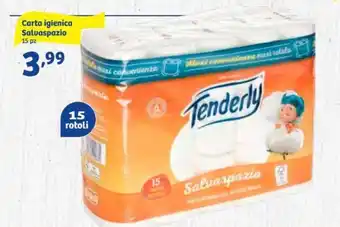 In'S Mercato Tenderly Carta Igienica Salvaspazio 15 pz offerta