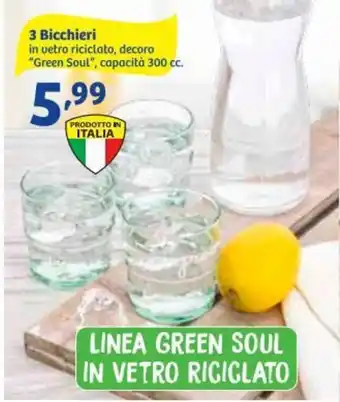 In'S Mercato 3 Bicchieri 300 cc offerta