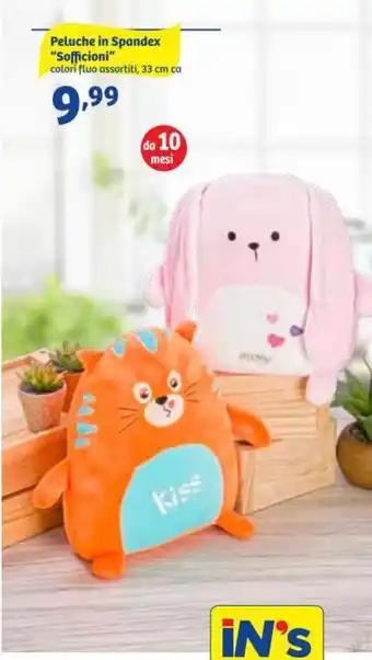 In'S Mercato "Sofficioni" Peluche in Spandex 33 cm offerta