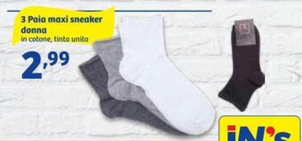 In'S Mercato 3 Paia maxi sneaker donna offerta