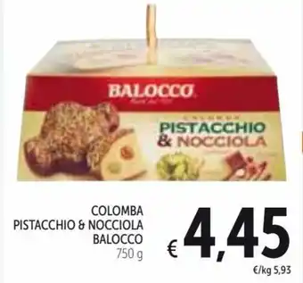 Spazio Conad Balocco Colomba Pistacchio & Nocciola 750 g offerta