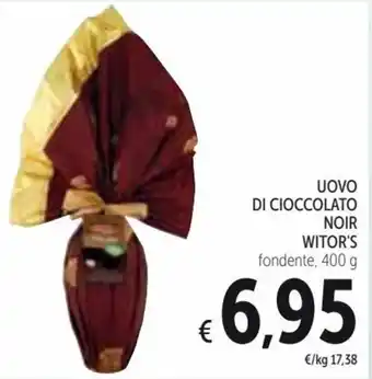 Spazio Conad Witor's Noir Uovo di Cioccolato 400 g offerta
