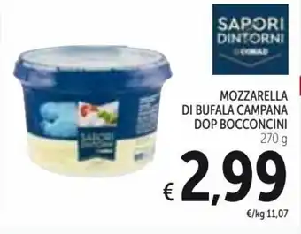Spazio Conad Sapori & Dintorni Mozzarella di Bufala Campana DOP Bocconcini 270 g offerta
