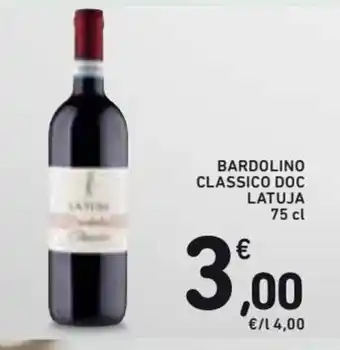 Spazio Conad Bardolino Classico Doc Latuja 75 cl offerta