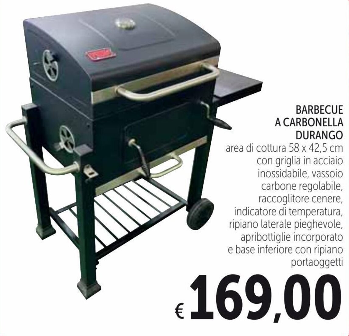 Barbecue A Carbonella Durango 58 x 42,5 cm offerta di Spazio Conad