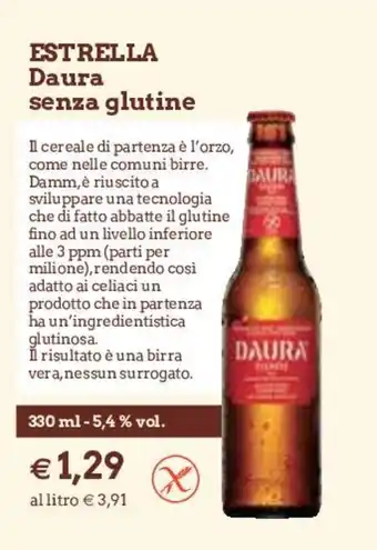 Famila Estrella Daura senza glutine 330ml offerta
