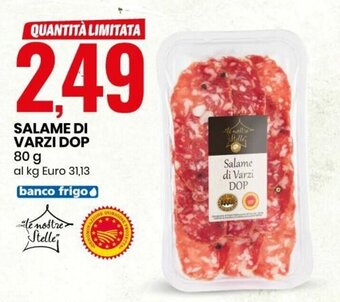 Eurospin Salame di Varzi DOP 80 g offerta