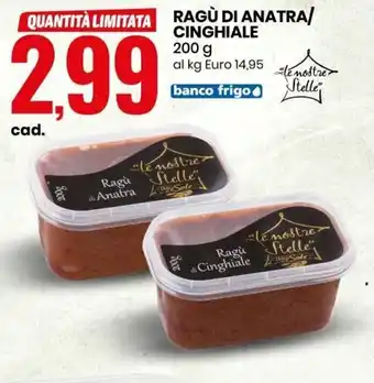Ragù di Anatra/Cinghiale 200 g