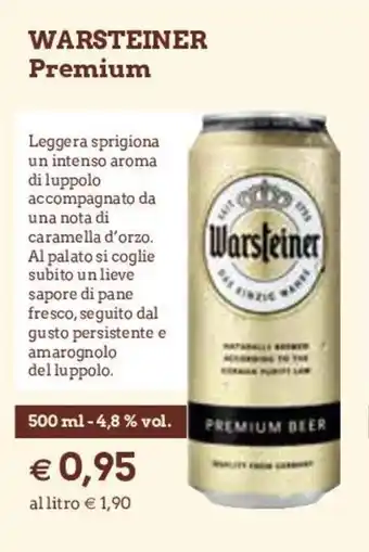 Famila Warsteiner Premium 500ml offerta
