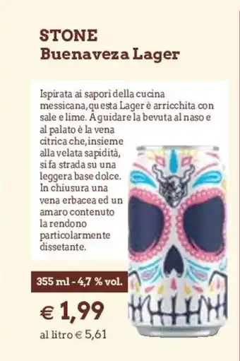 Stone Buenaveza Lager 355ml