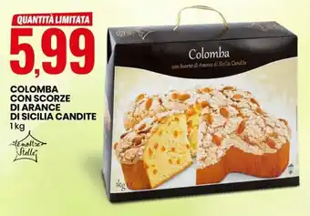 Eurospin Colomba con Scorze di Arance di Sicilia Candite 1 kg offerta