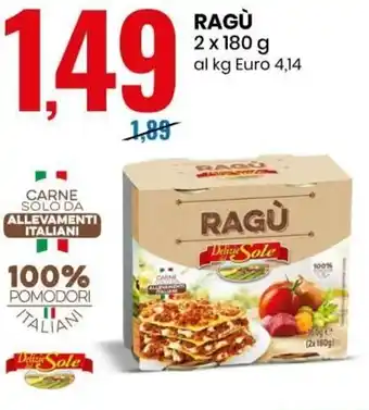 Eurospin Ragù 2 x 180 g offerta