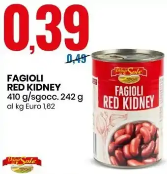 Eurospin Fagioli Red Kindey 410 g/242 g offerta
