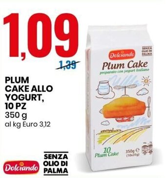 Eurospin Dolciando Plum Cake Allo Yogurt, 10 pz 350 g offerta